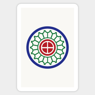 One Circle Wheel Dot Yi Tong 筒 Tile. It's Mahjong Time! Sticker